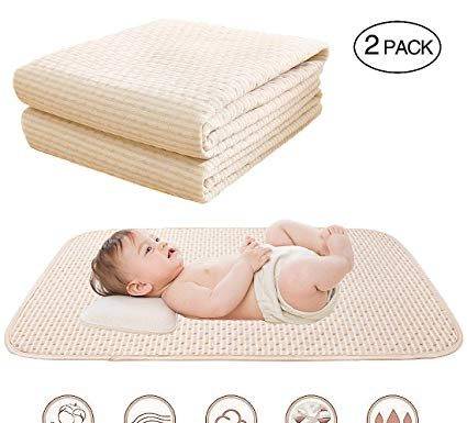 Baby Waterproof Bed Pad Organic Cotton - Helping Toddler sleep, so you can too!
