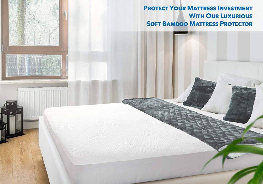 plush deluxe bamboo mattress protector