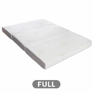 Milliard Tri Folding Memory Foam Mattress with Washable Cover Full