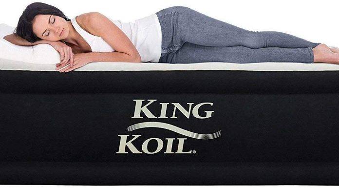 King Koil Twin Air Mattress with Built-in Pump