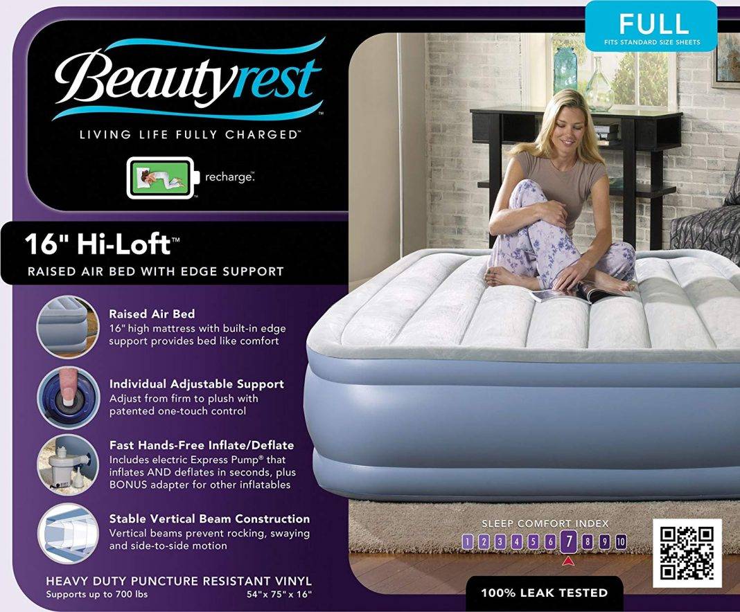 review on simmons beautyrest air mattress
