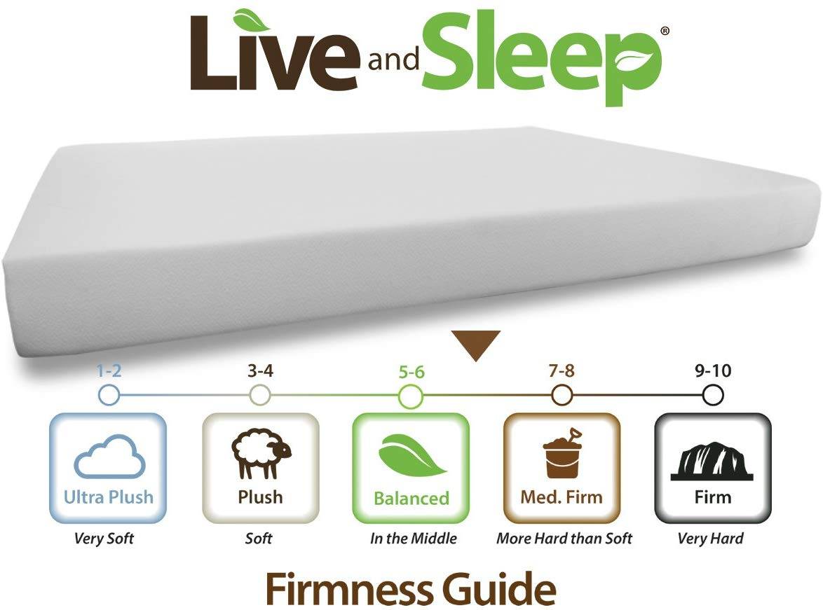 live and sleep queen mattress memory foam mattress