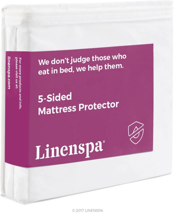 LINENSPA Premium Smooth Fabric Mattress Protector