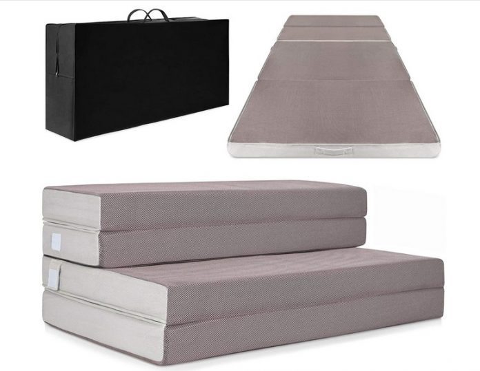 Best Choice Products 4in Thick Folding Portable Queen Mattress