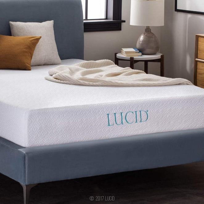 LUCID 10 Inch 2020 Gel Memory Foam Mattress