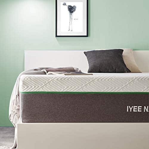 Queen Size Mattress, Iyee Nature 10 inch Cooling-Gel Memory Foam Mattress in a Box, Breathable Bed Mattress with CertiPUR-US Certified Foam for Sleep Supportive & Pressure Relief, 10 Year Warranty