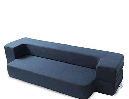 WOTU Folding Bed Couch, Folding Foam Sofa Bed Memory Foam Mattress Comfortable Sofa,Floor Couch Sleeper Sofa Foam Queen