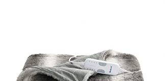 bedsure electric blanket heated throw 5060 faux fur low voltage heated
