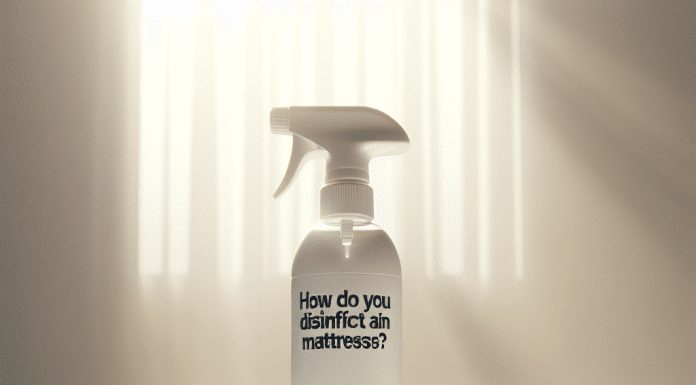how do you disinfect an air mattress
