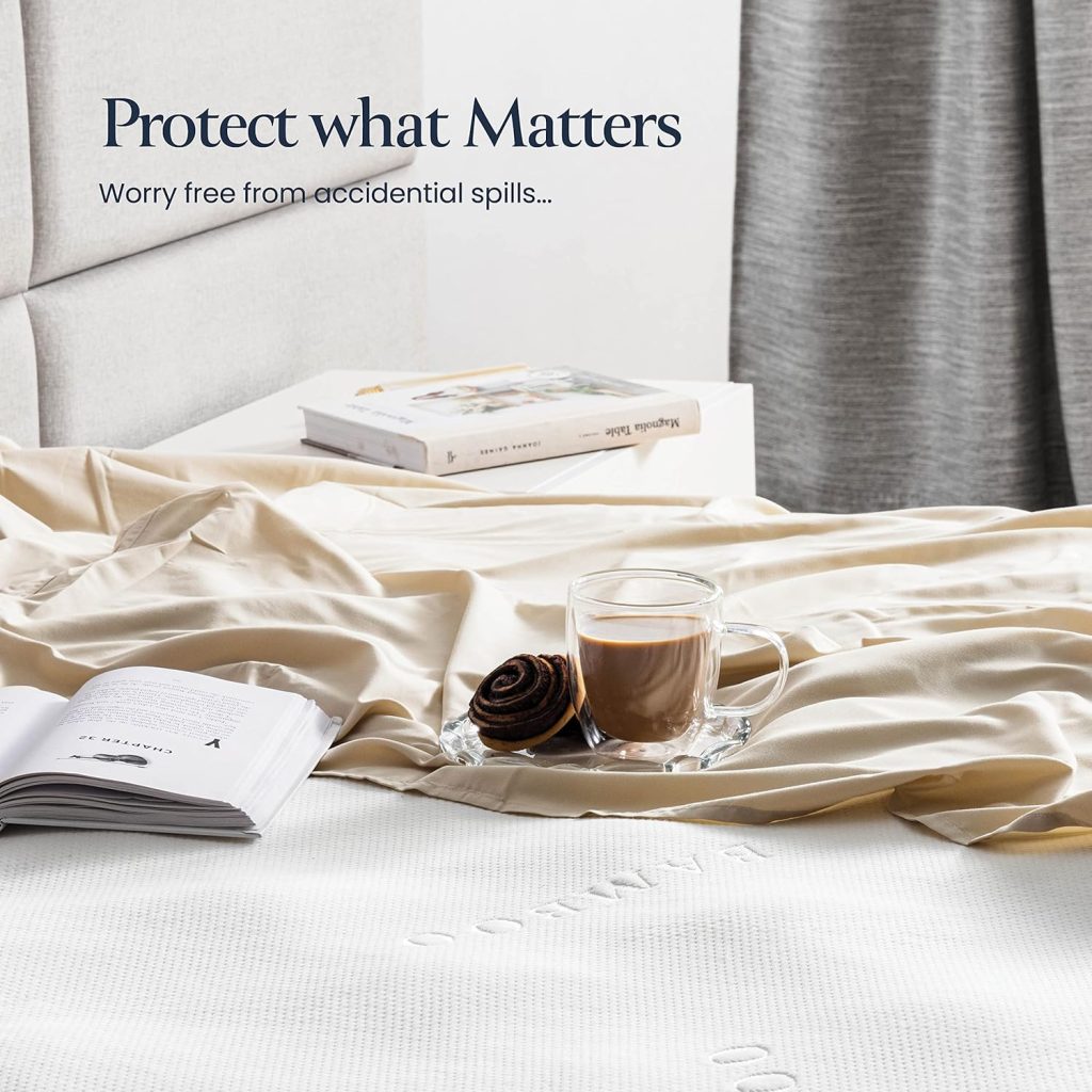 BELADOR Waterproof Mattress Protector Queen- 3D Air Fabric BAMBOO Mattress Protector Breathable Mattress Cover, Noisless  Crinkle Free Sleep, Vinyl Free, Hypoelergenic Bed Cover, Snug Fit Deep Pocket