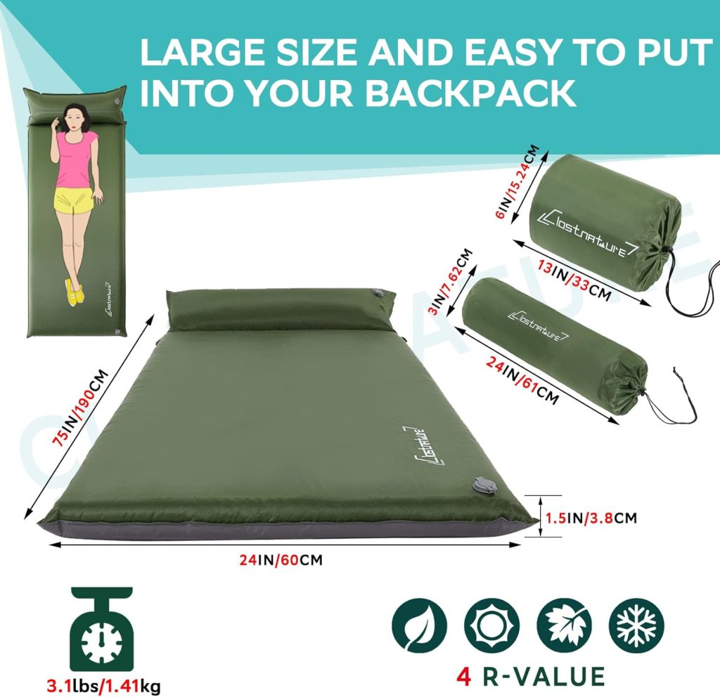 Clostnature Self Inflating Sleeping Pad Review | Sleeping Mattress Review