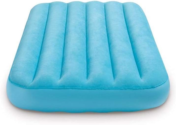 INTEX 66803EP Cozy Kidz Inflatable Airbed: Fiber-Tech – Velvety Soft Surface – Carry Bag Included – Color May Vary – 34.5 x 62 x 7
