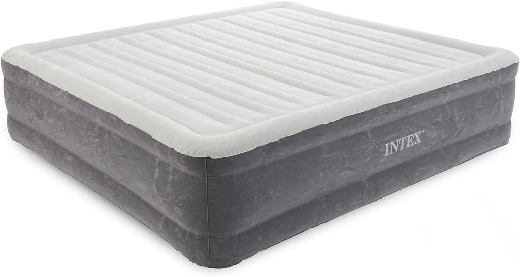 Intex Comfort Dura-Beam Airbed Internal Electric Pump Bed Height Elevated (2020 Model)