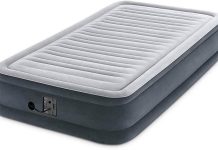 intex comfort dura beam airbed internal electric pump bed height elevated 2020 model 4
