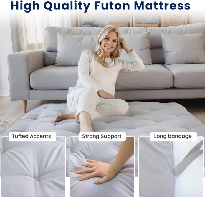 syrinx futon mattress japanese floor mattress botanical style sleeping mats for adults foldable portable sleeping pads f 1