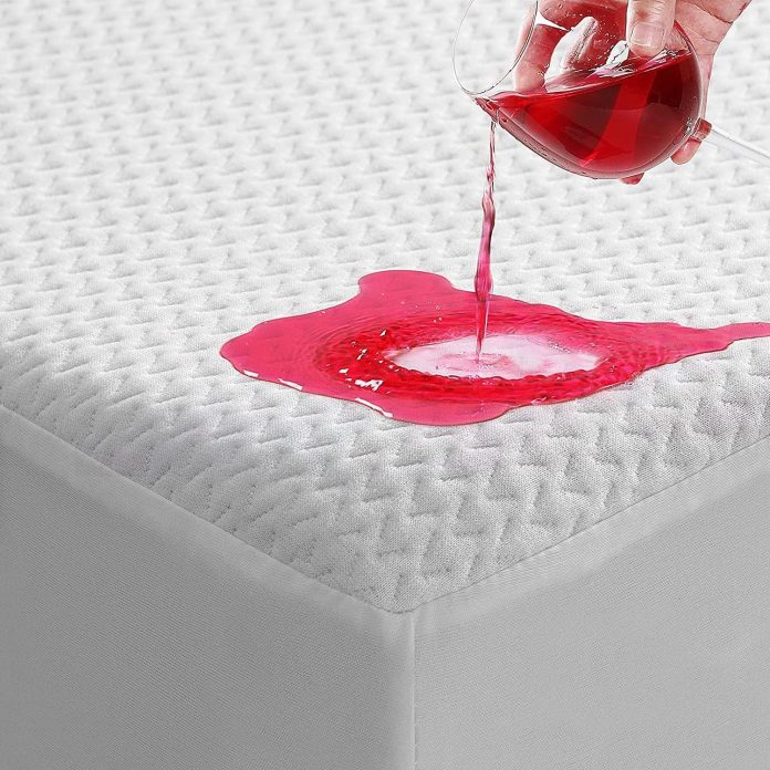 tastelife queen 100 waterproof mattress protector premium bamboo cooling mattress pad cover with deep pocket ultra soft 1 4