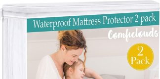 queen mattress protector 2 pack waterproof mattress protector mattress cover pad fitted 15 deep pocket bed cover for kid